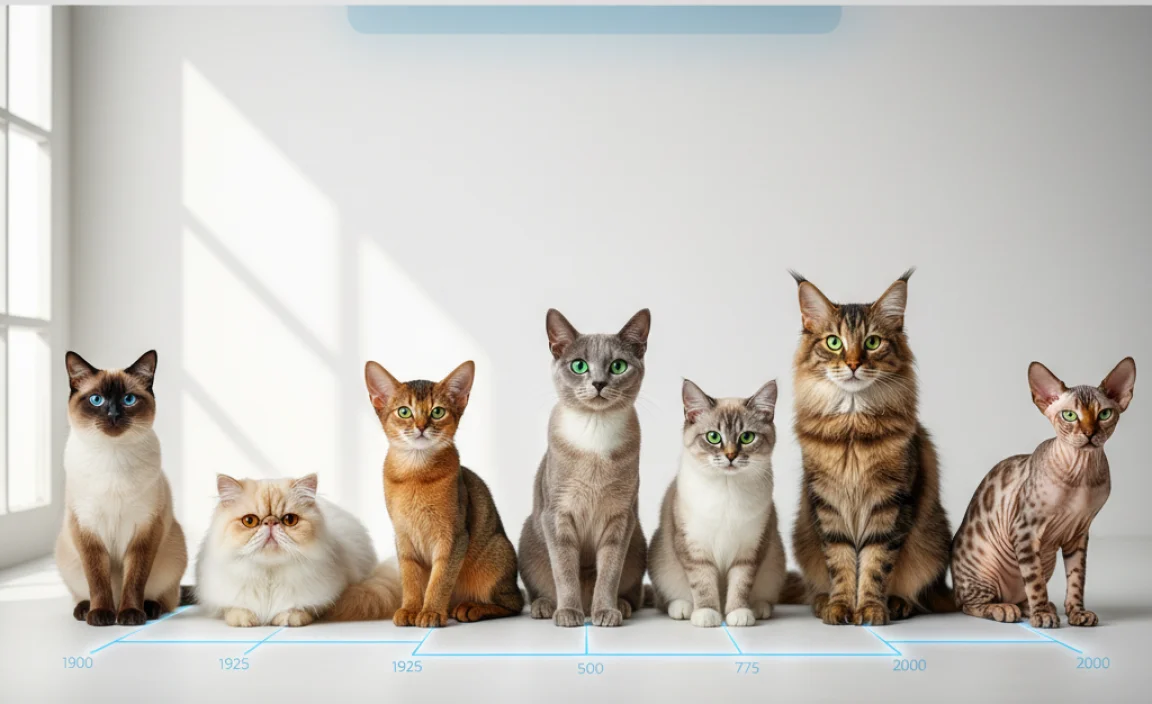 A Century of Cats: Exploring the Timeline of 20th-Century Cat Breeds