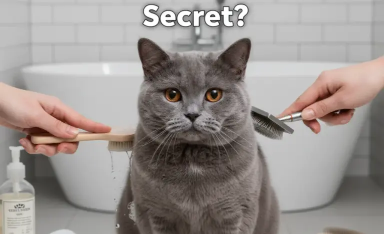 Bathing vs Brushing for British Shorthairs: The Secret?