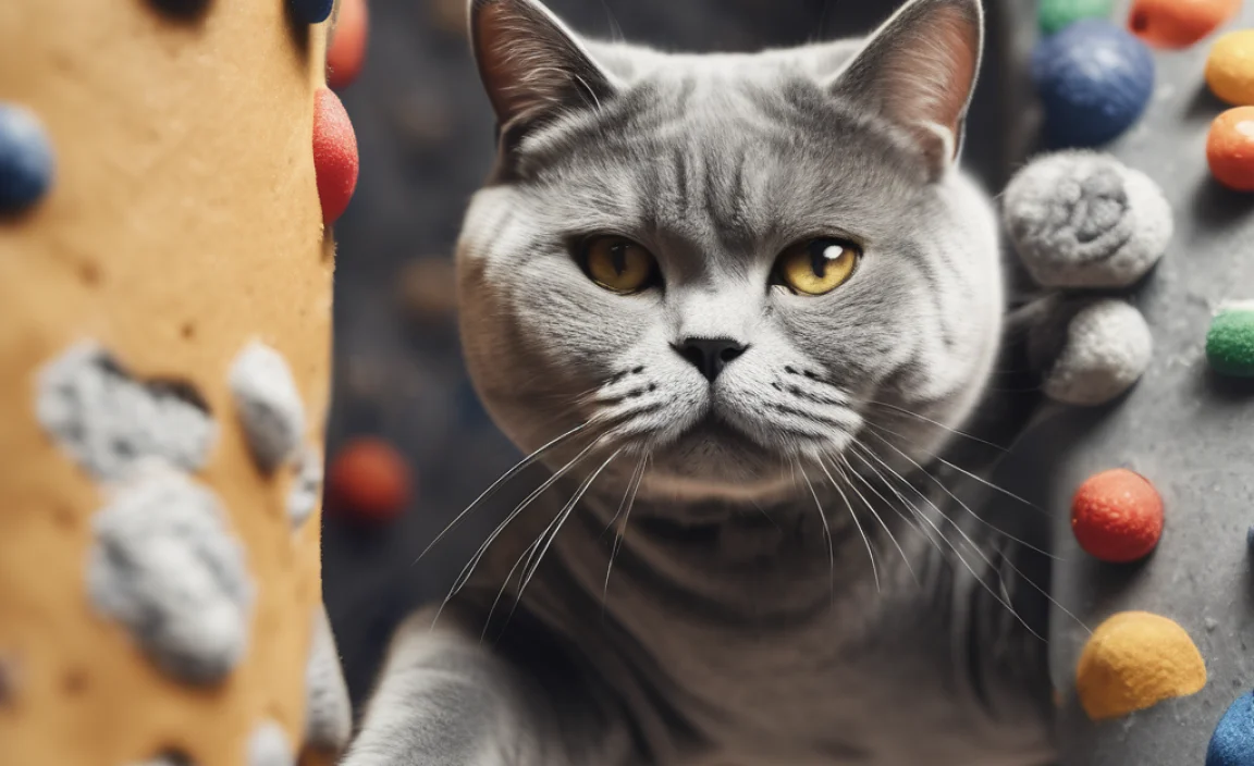 DIY Indoor Climbing Games for British Shorthairs