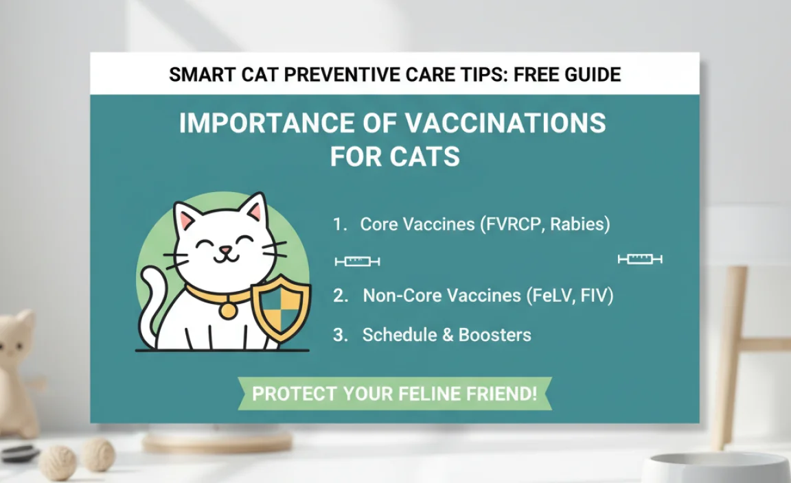 Importance of Vaccinations for Cats: Cat Preventive Care Tips Infographic