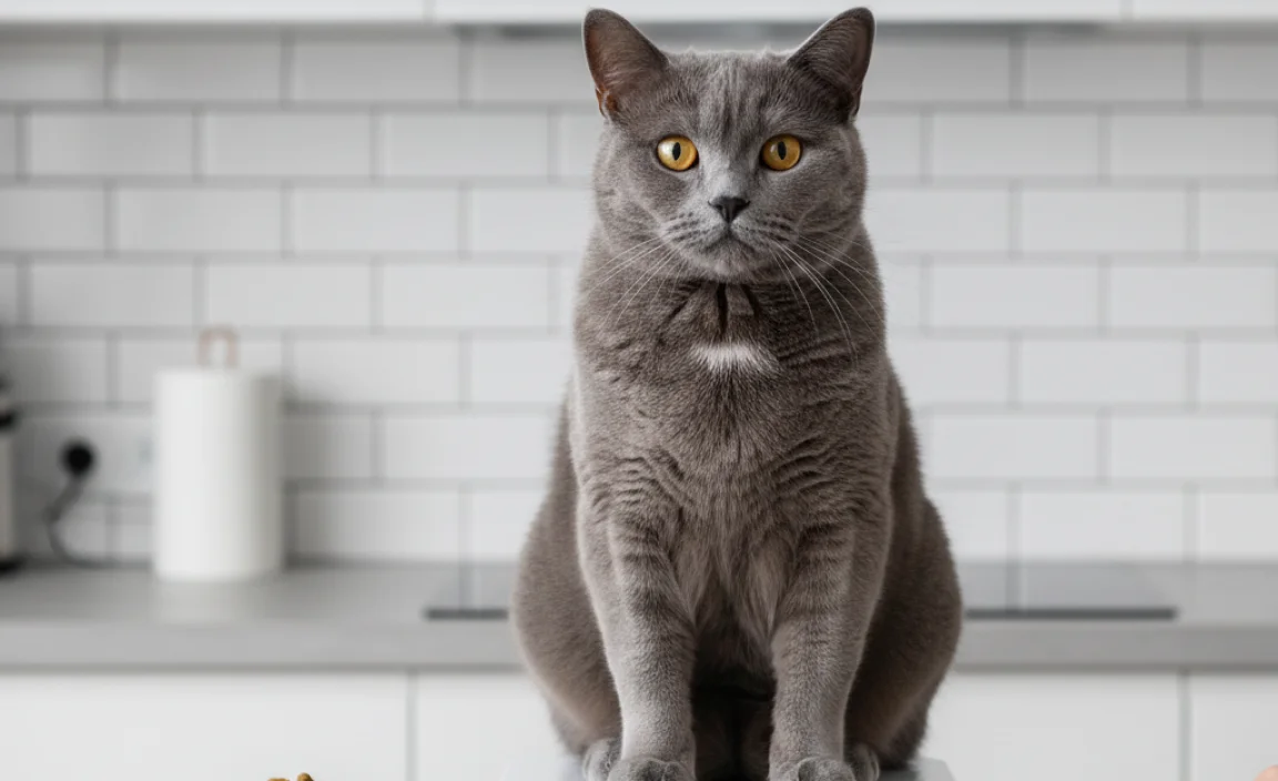 Maintaining a Healthy Size for Your British Shorthair