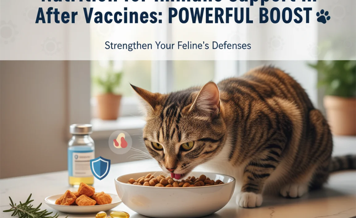 Nutrition for Immune Support in Cats After Vaccines