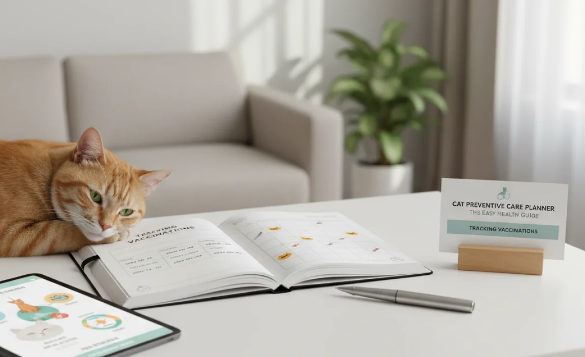 Tracking Vaccinations with Your Cat Care Planner