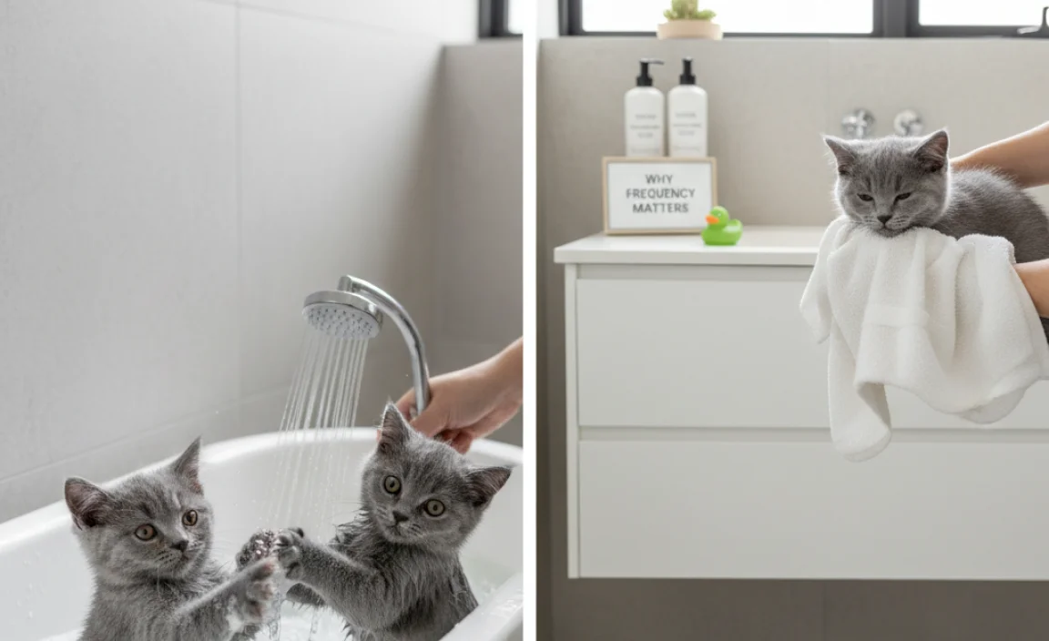 Why Bathing Frequency Matters for British Shorthair Kittens